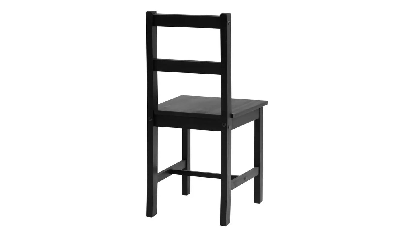 Raye Black Dining Table & 4 Black Chairs